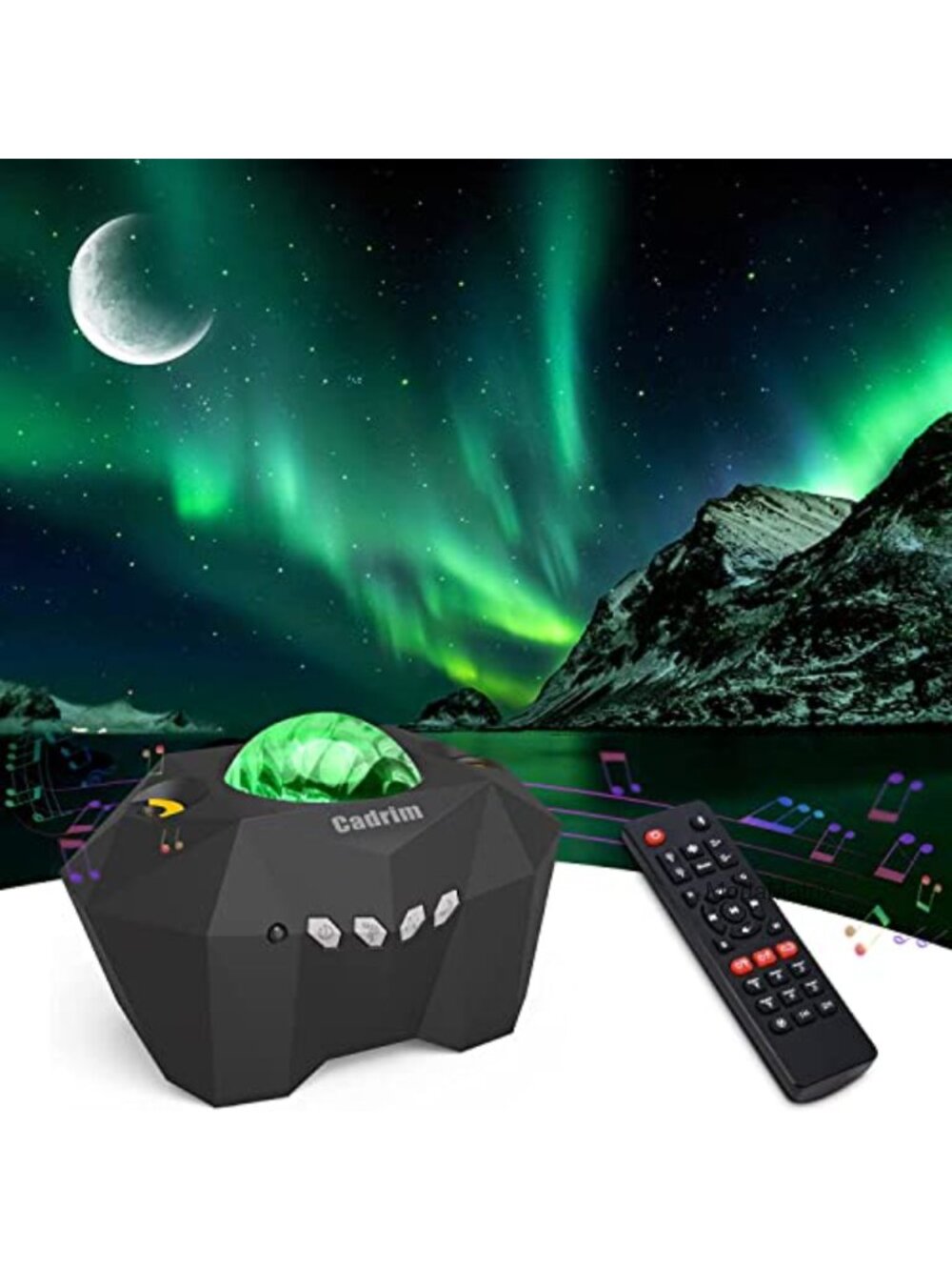 Star Projector Bluetooth Speaker Remote Aurora Night Light Home Theater